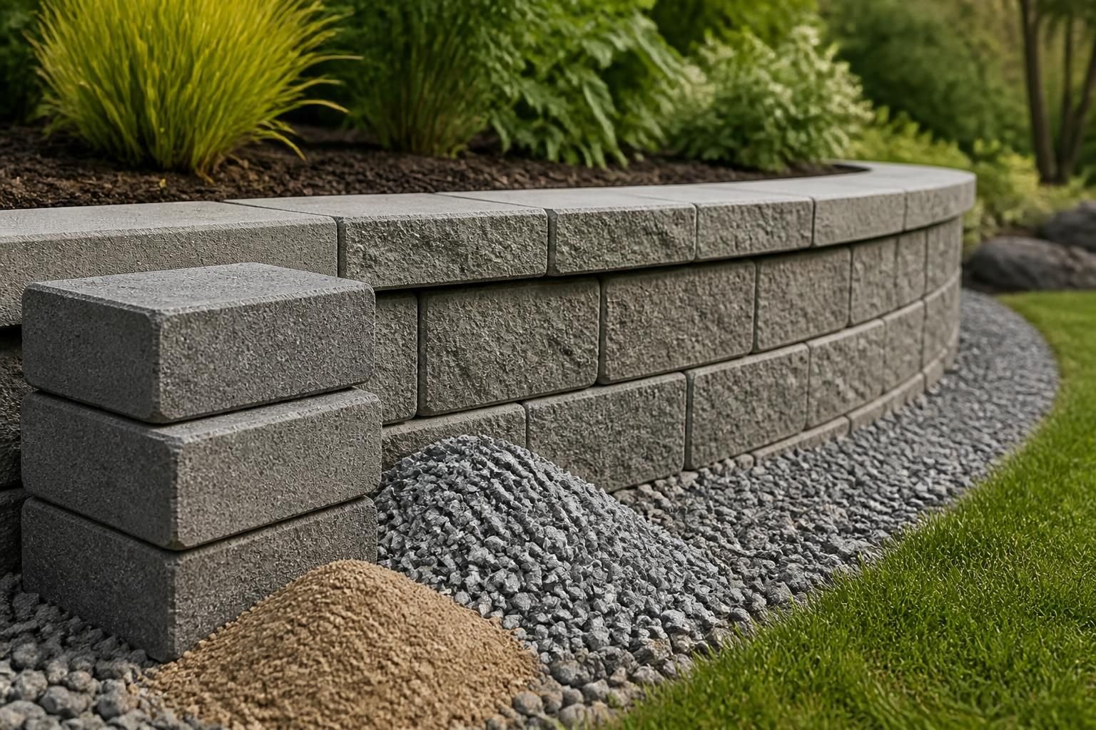 Retaining Walls contractor Carlsbad work detail